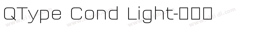 QType Cond Light字体转换